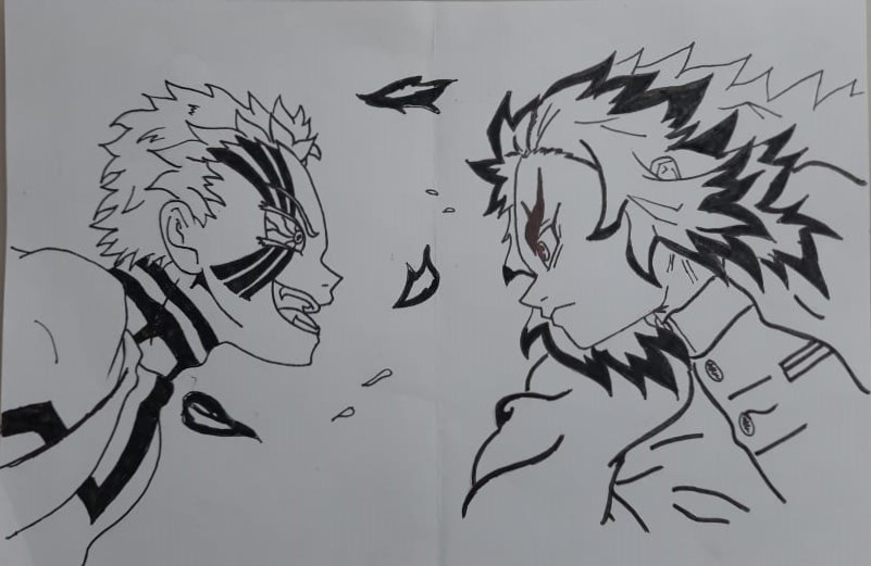 Rengoku Vs Akaza By Mohammedaftab On Deviantart Rengoku Vs Akaza By Mohammedaftab On Deviantart