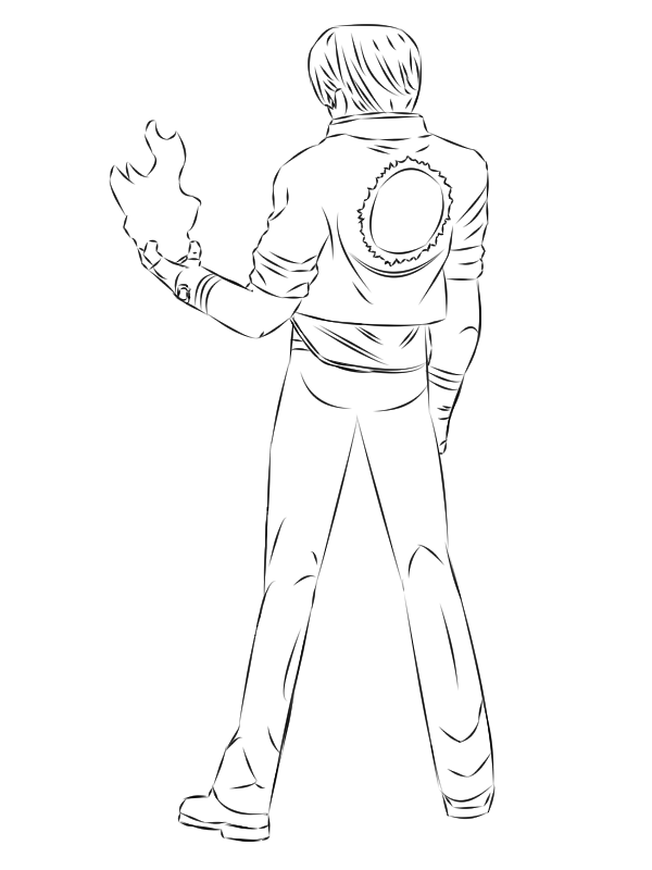 King Of Fighters Kyo Drawing