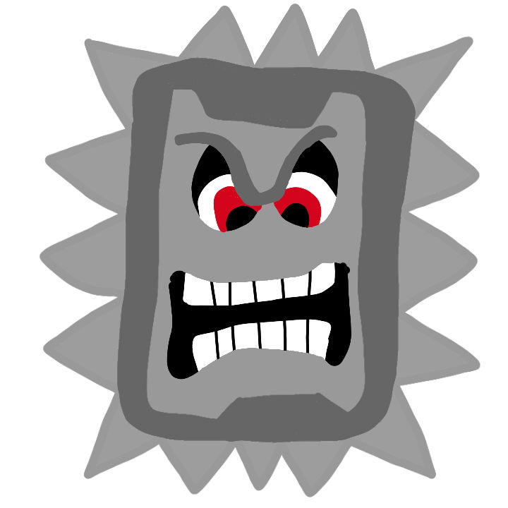 Thwomp by TheOneAndOnlySeagull on DeviantArt