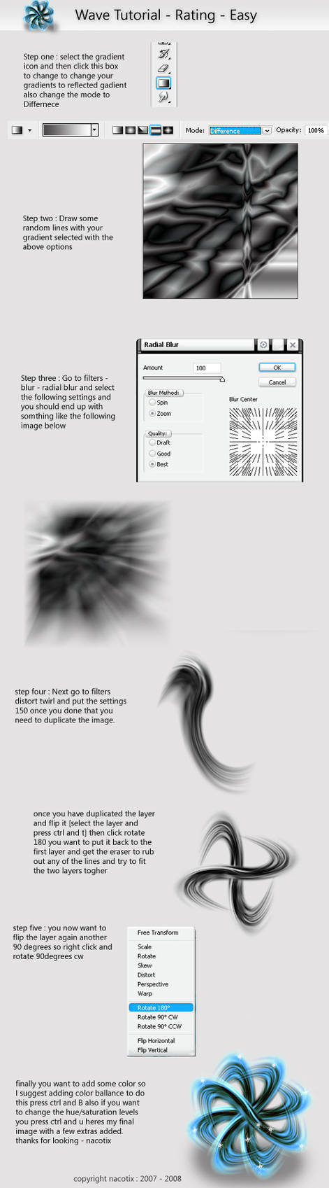 PS Wave tutorial - Easy by NaCoTiX on DeviantArt