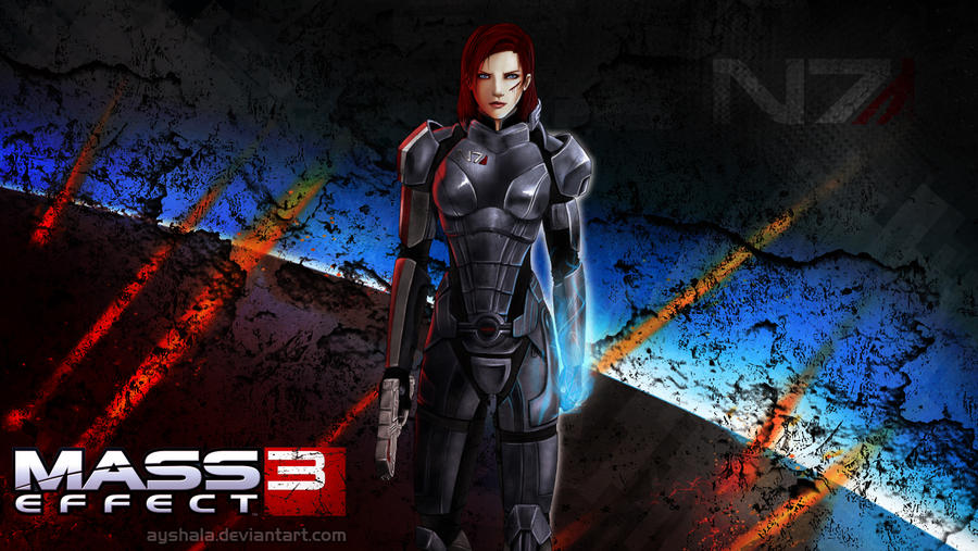Wallpaper - Commander Shepard by Ayshala on DeviantArt