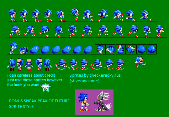 Modgen Classic Sonic Supreme Sprite Sheet Complete by SONIcsez1234 on  DeviantArt