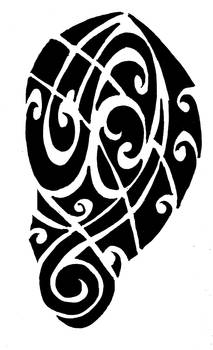 Maori Tatto Broken Pattern