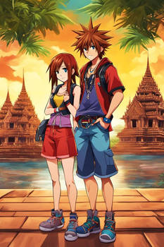 Sora and Kairi from Kingdom Hearts Visit Cambodia