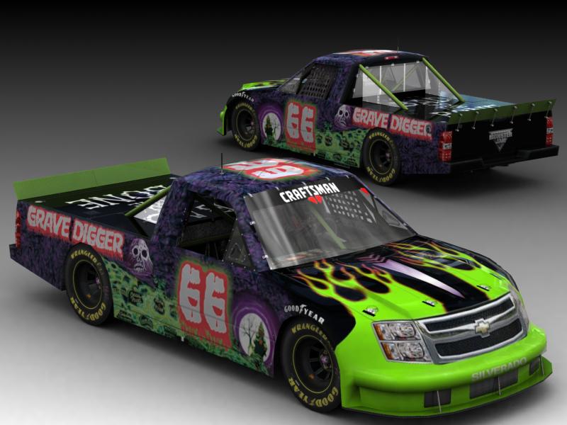 Grave Digger Custom NASCAR