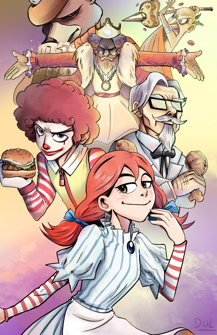 Fastfood Mascot Anime Style by DOL2006 on DeviantArt