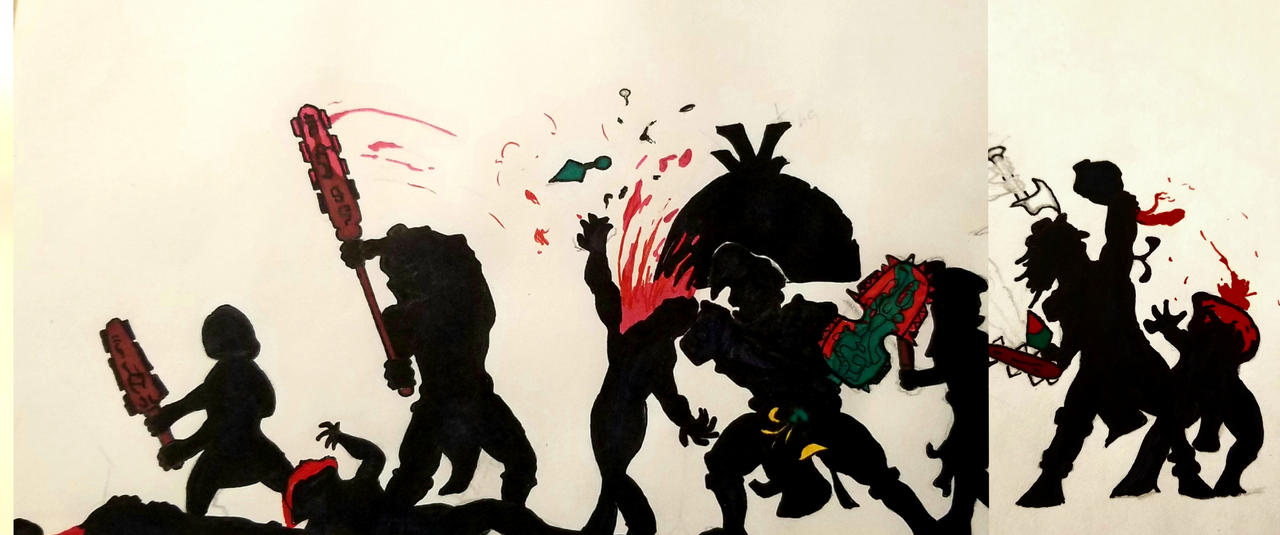 Drawing of Aztec blood battle. by Brightistdark on DeviantArt