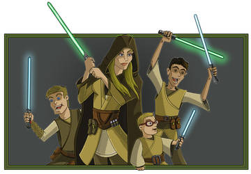 Allison And Boys Jedi