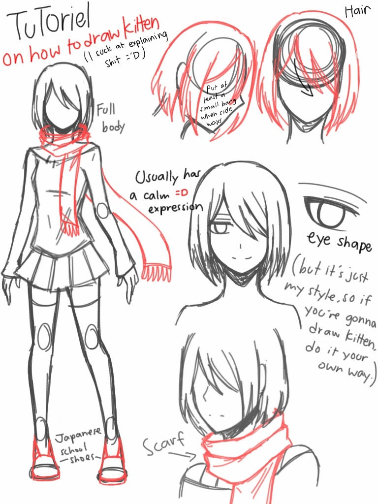 TuTORIEL on how to draw Kitten by CNeko-chan on DeviantArt