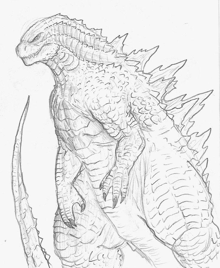 35+ Ideas For Full Body Godzilla Drawing 2019 Easy