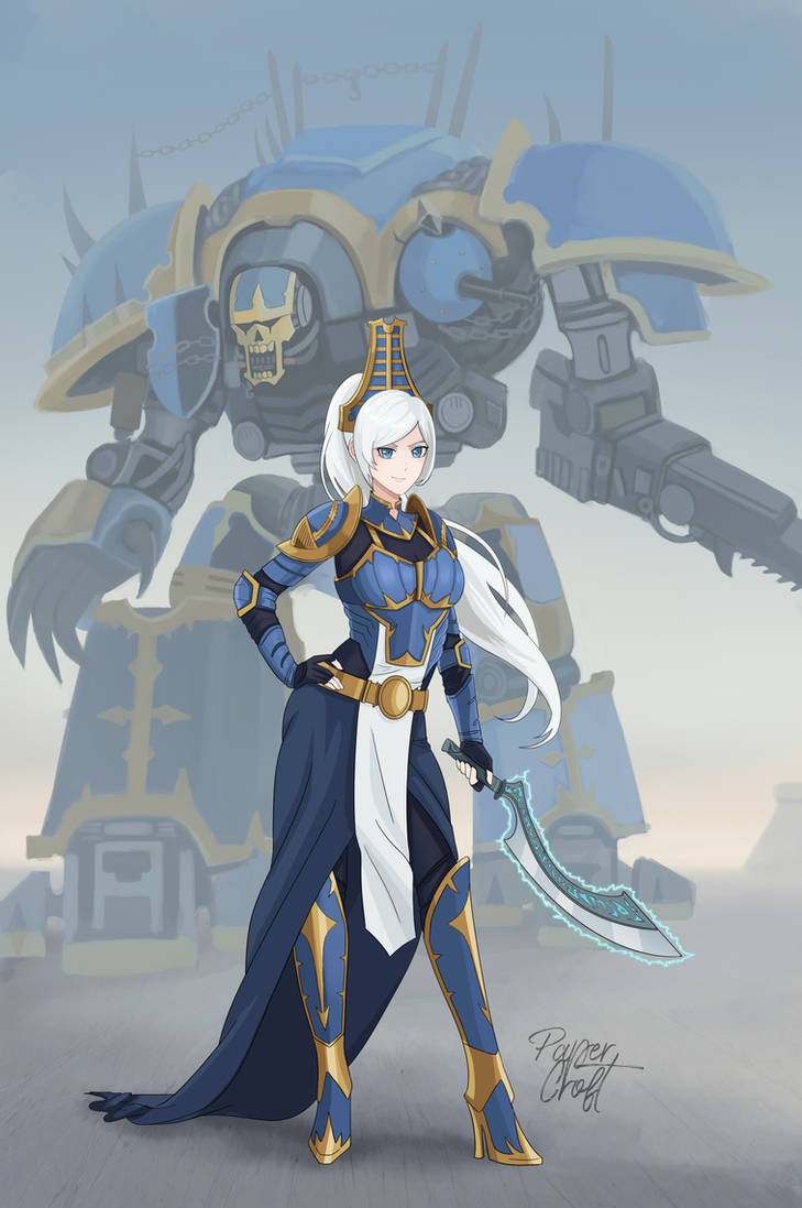 40k Ruby RWBY x Warhammer 40K - Weiss Champion of Tzeentch by papercroft on ...