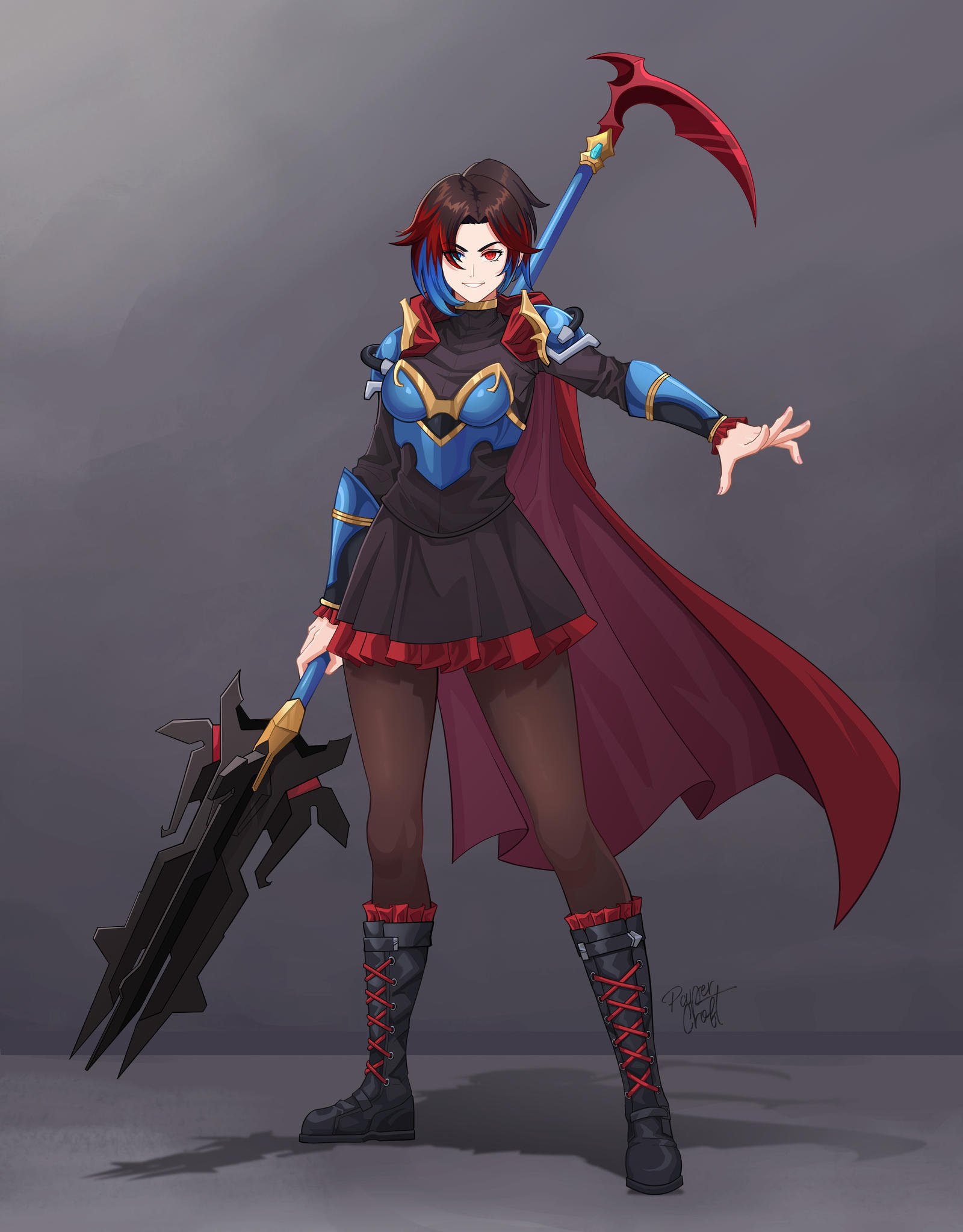 40k Ruby RWBY X 40K - Ruby and Ahriman Daughter by papercroft on DeviantArt
