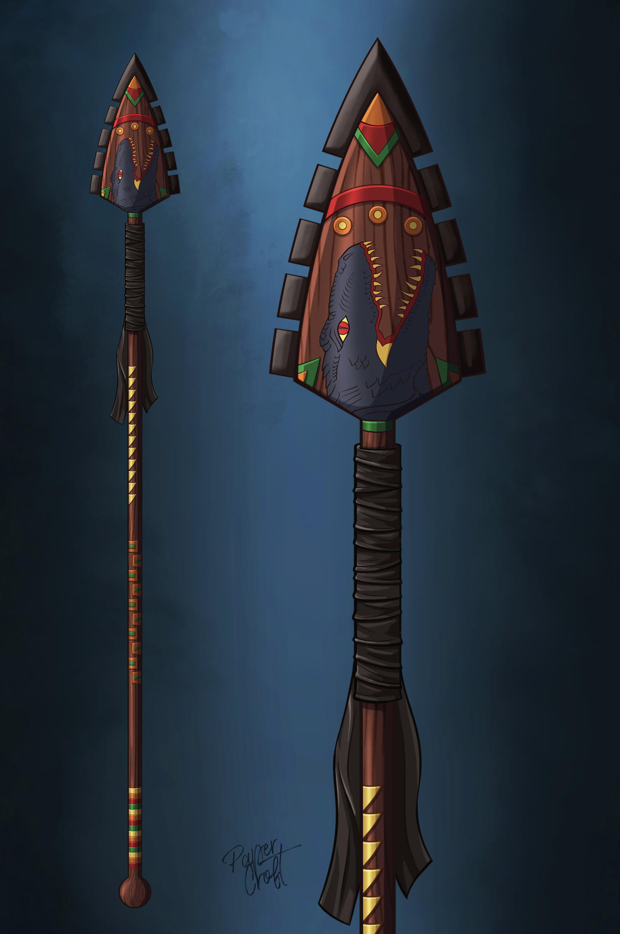 Aztec Weapon Series Commission by papercroft on DeviantArt