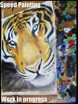 WIP - speed painting in youtube - Tiger version 2