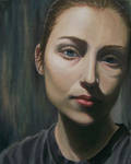 Self portrait in oil by Naerko