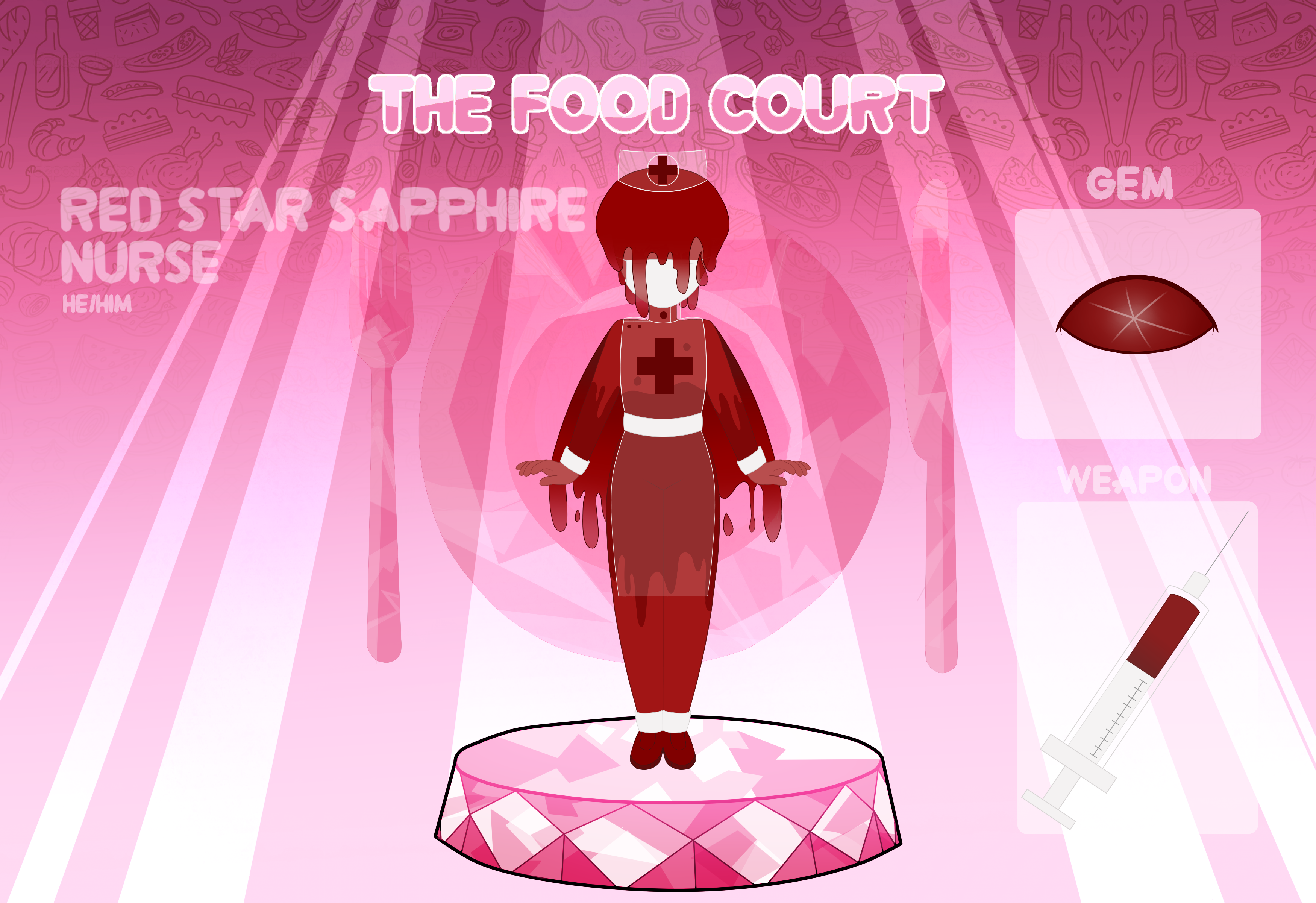 Red Star Sapphire Application FOOD COURT by nottmythical on