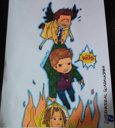 castiel saving sam