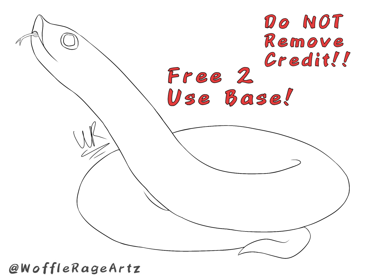 F2U Hognose Snake base by WoffleRageArtz on DeviantArt