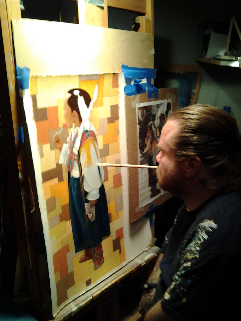 Kirk O'Hara - Mouth Painter - me painting (Sweet)