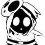 Monochrome Shy Guy Unmasked