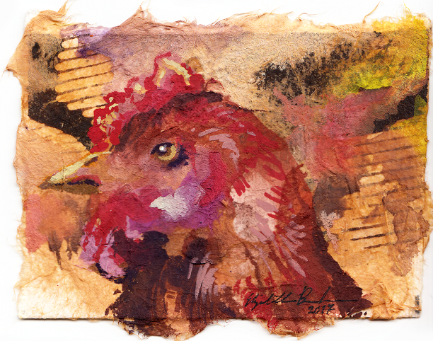 Collage Hen ACEO