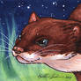 Stoat Night ACEO