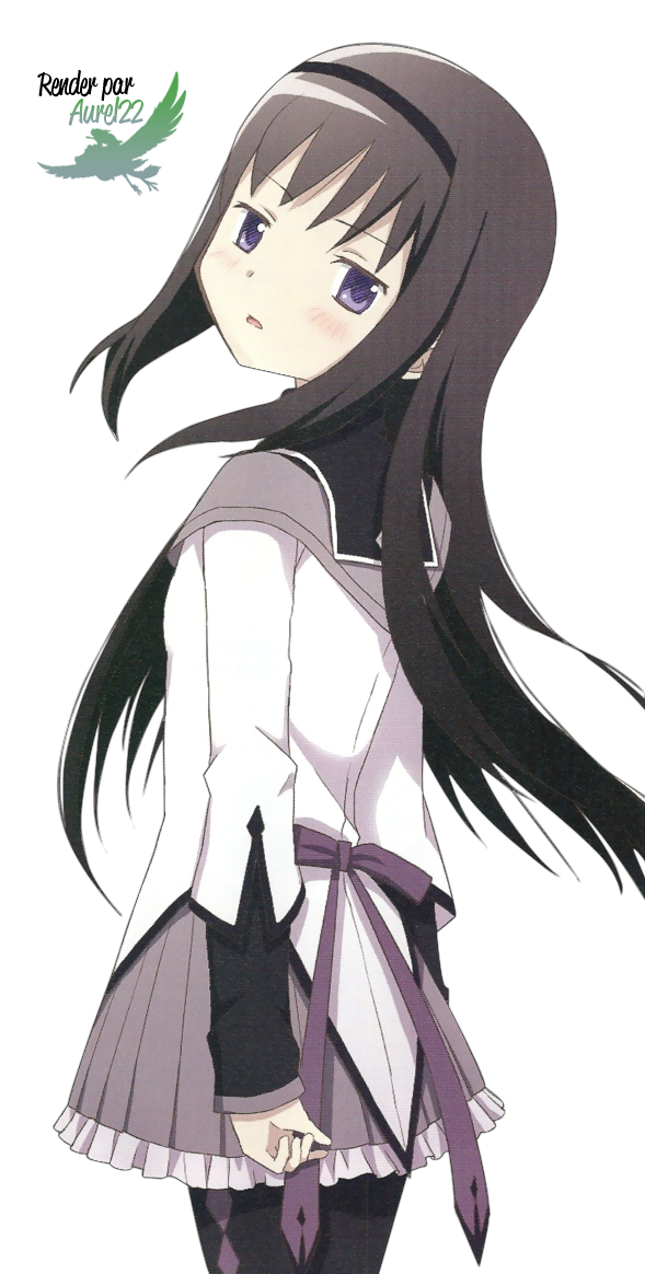 Puella Magi Madoka Magica - Homura 2 Render by anouet on DeviantArt