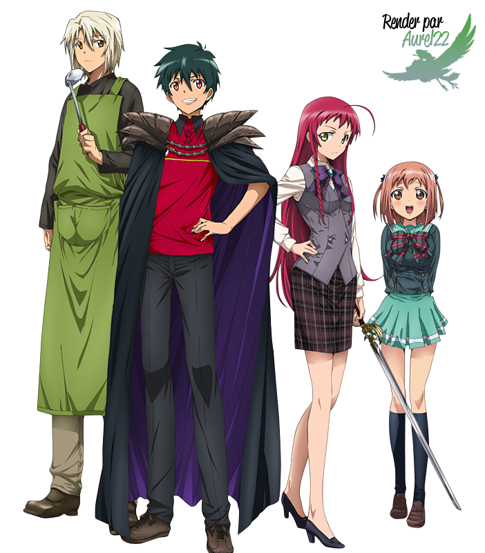 File:Hataraku Maou-sama! v8 Characters-Jobs.jpg - Baka-Tsuki