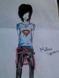 emo scene boy superman