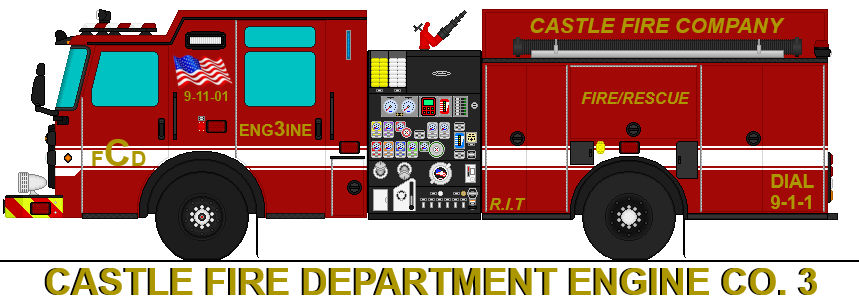 Deviantart Fire Engine Castle Fire Company - Engine 3 by FiremanEnzo on DeviantArt