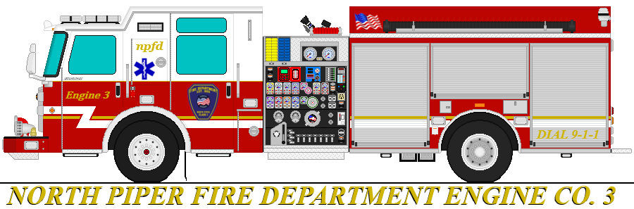 Deviantart Fire Engine North Piper Fire Department - Engine 3 by FiremanEnzo on DeviantArt