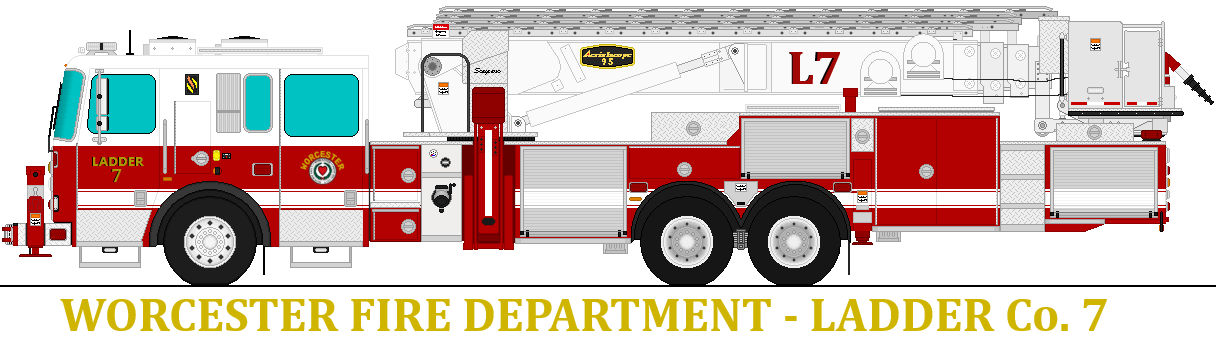 Deviantart Fire Engine Worcester Fire Department - Ladder 7 by FiremanEnzo on DeviantArt
