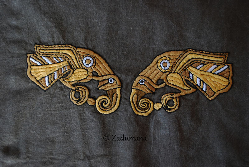 Viking apron: Eagles Embroidery