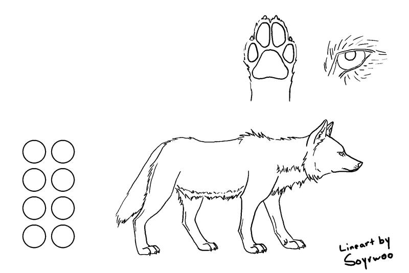 Wolf Lineart by soyrwoo