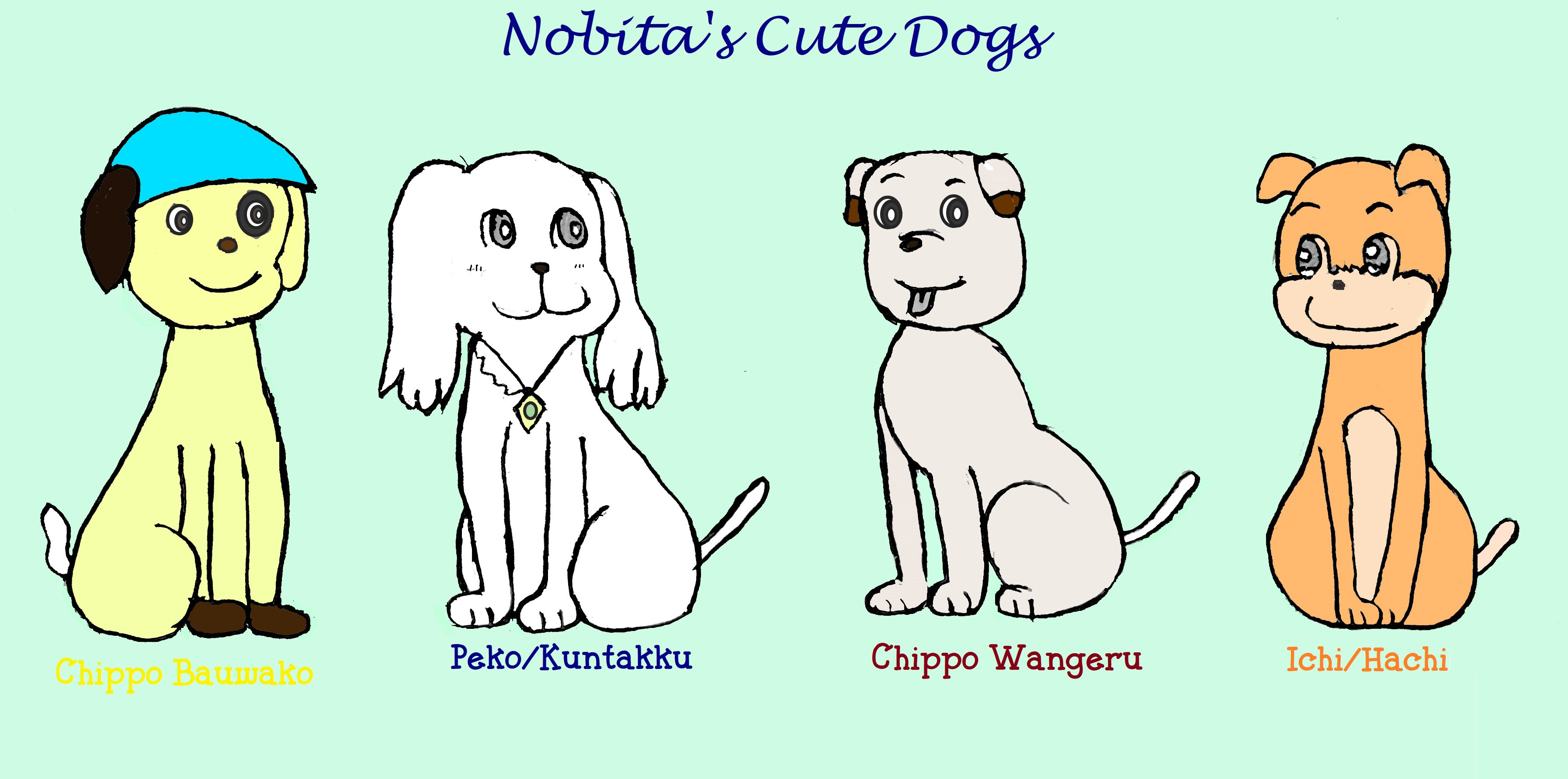 The 4 Nobita's Dogs by pekodreemurrowca on DeviantArt The 4 Nobita's Dogs by pekodreemurrowca on DeviantArt