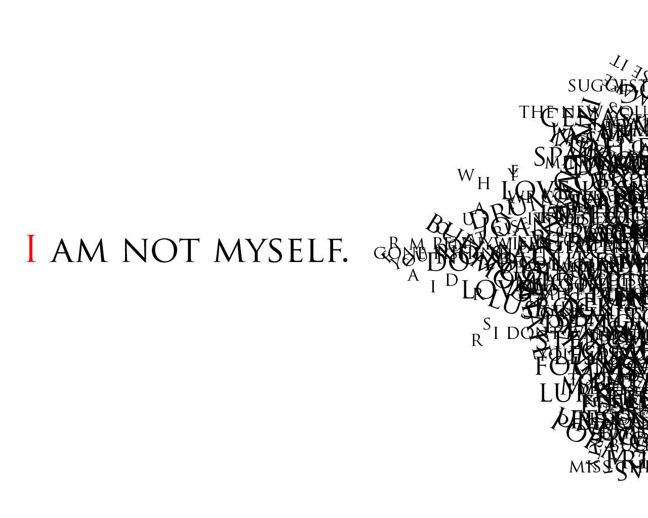 I am not myself