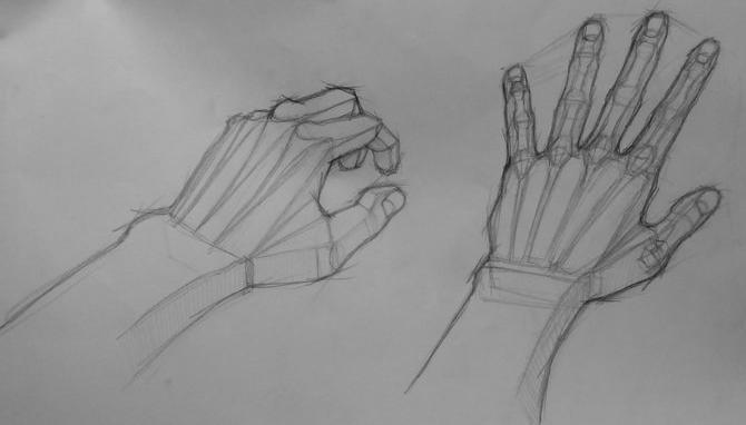 Planar Analysis Drawing-Hands by Lazyj507 on DeviantArt