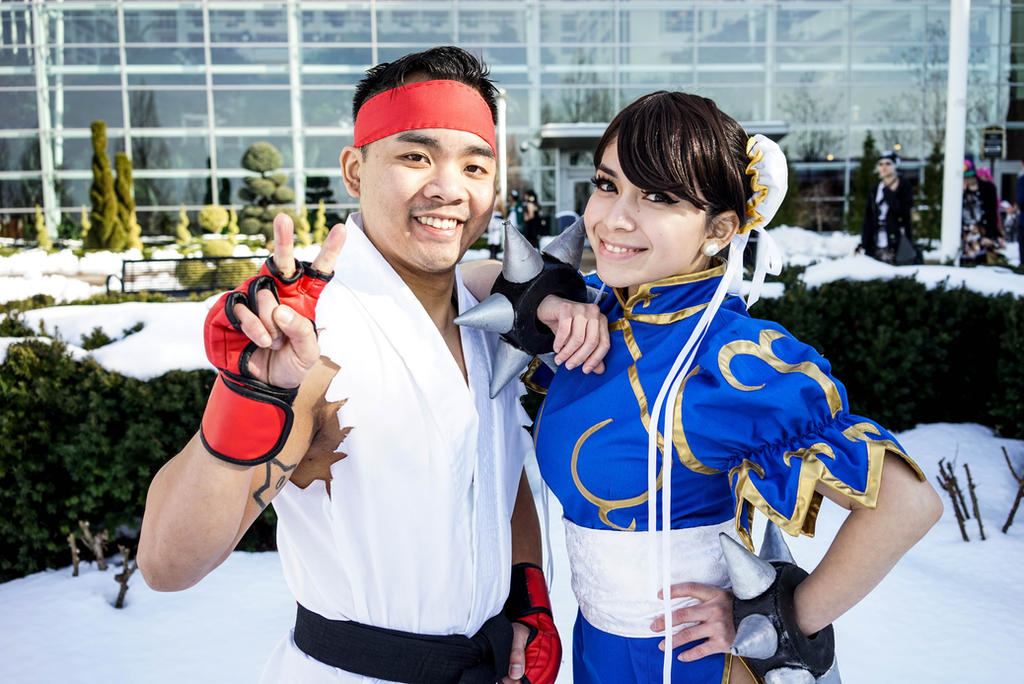 Ryu and Chun Li