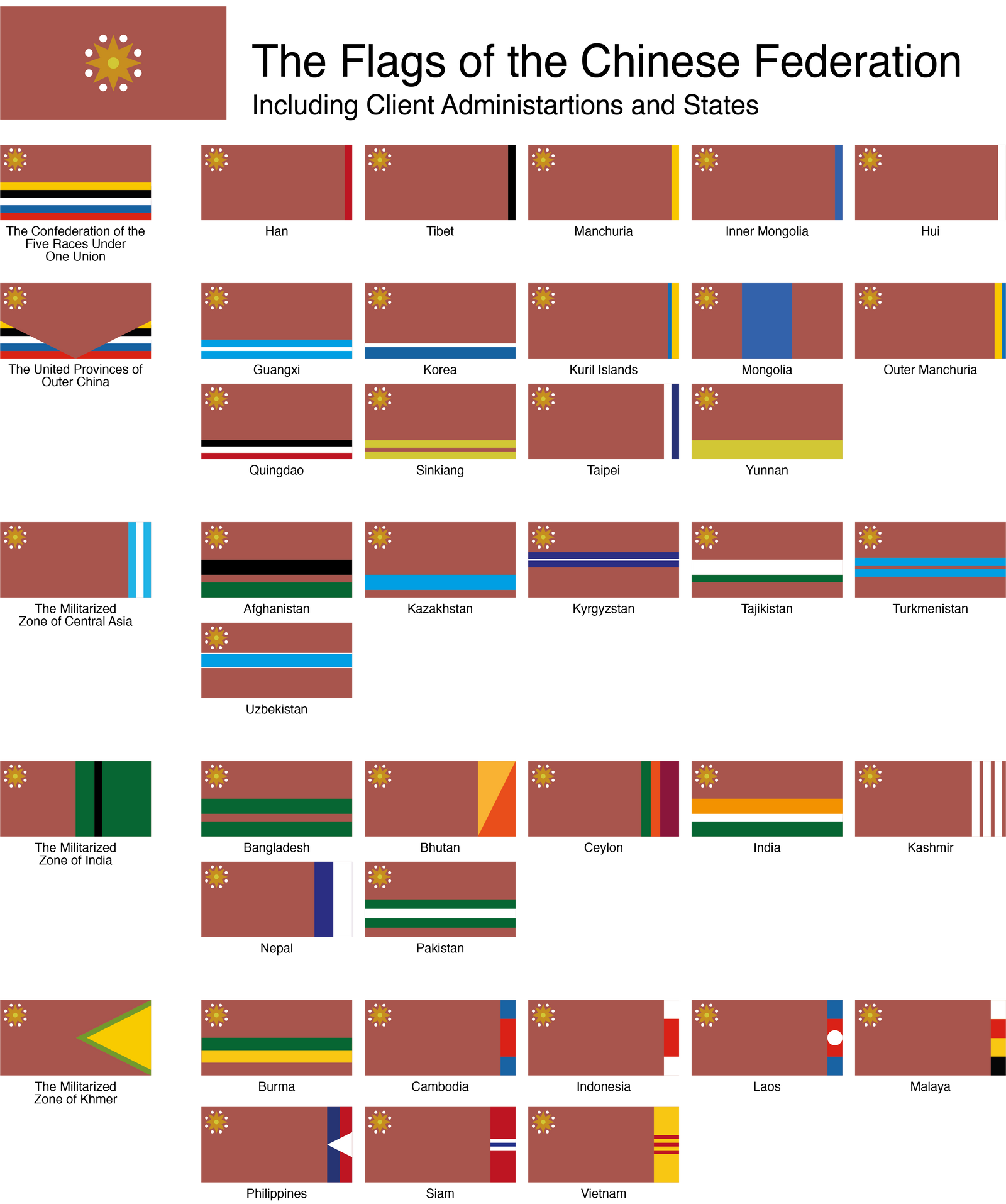 Chinese Style Flags Flags of the Chinese Federation by FASEGold on DeviantArt