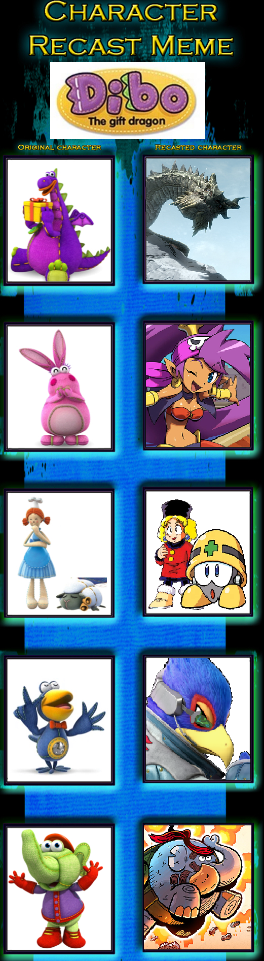 Make Your Own Dibo The Gift Dragon Cast Meme By Smochdar On Deviantart