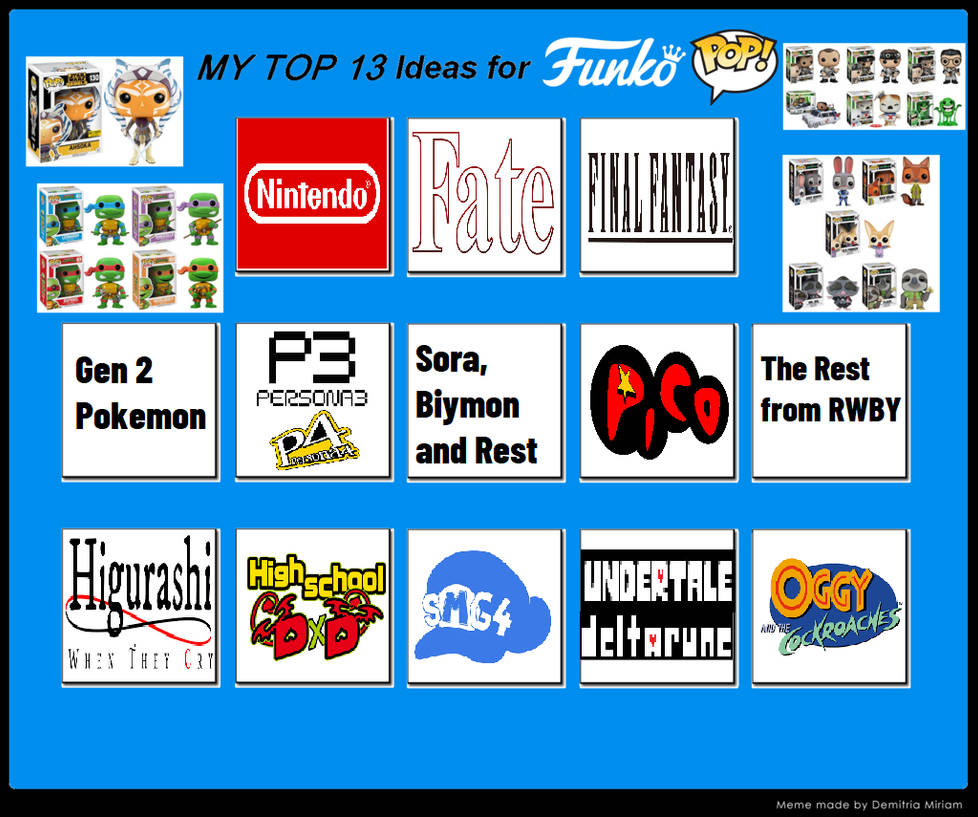My Top 13 Ideas For Funko Pop By CoDXros3 On DeviantArt my-top-13-ideas-for-funko-pop-by-codxros3-on-deviantart