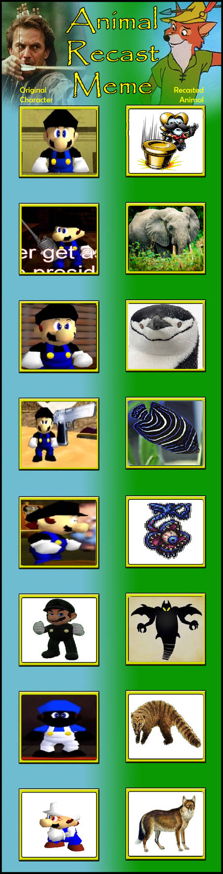SMG4 and MarioTubers 64 - Animal Cast Part 10 by CoDXros3 on DeviantArt