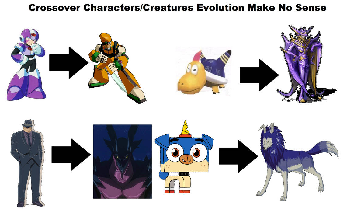 Cross Evolution Crossover'mon Evolution Make No Sense by CoDXros3 on DeviantArt
