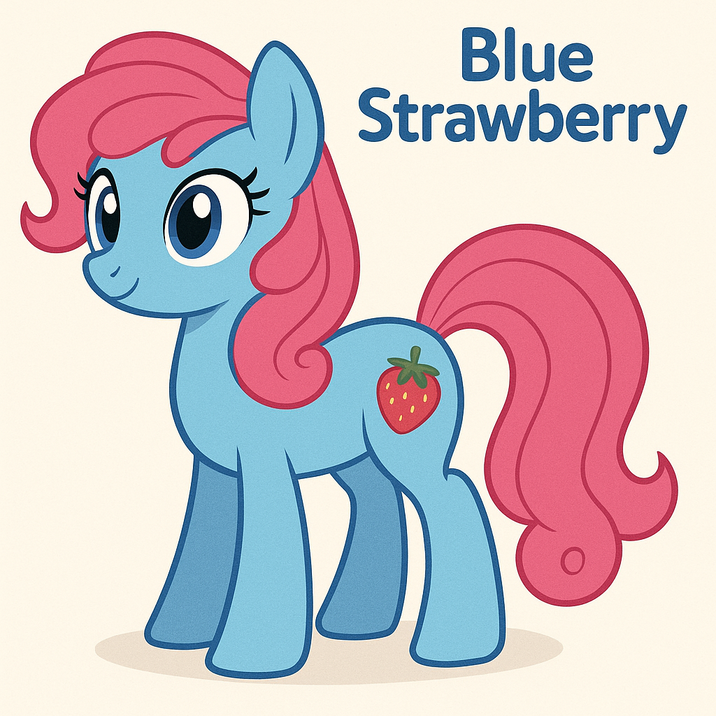 Mlp Blue Raspberry ChatGPT: MLP OC - Blue Strawberry by CoDXros3 on DeviantArt