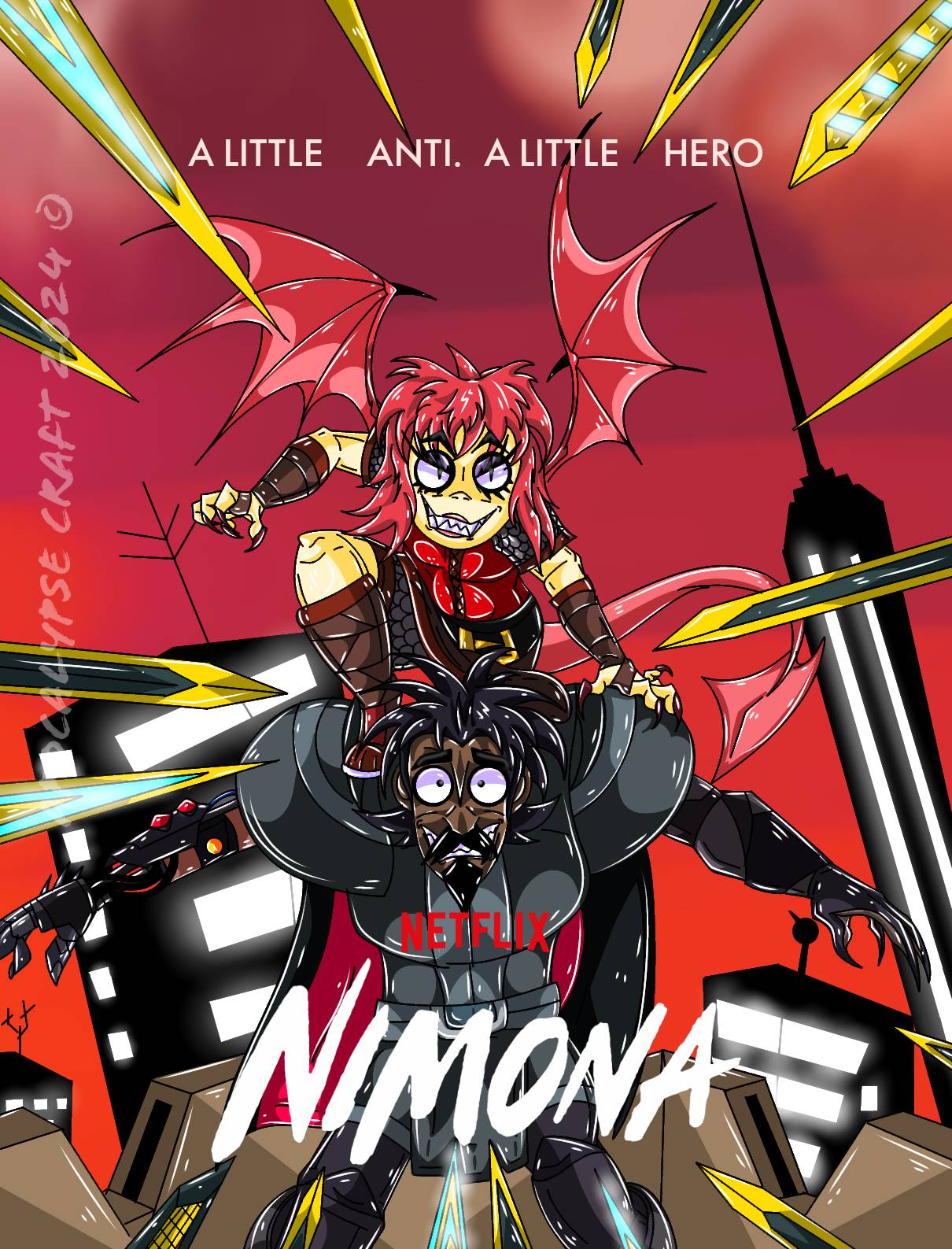 Nimona Fanart 2 (Poster) Netflix Art