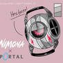 Nimona Fanart x Portal 2 (Personality Core Form)