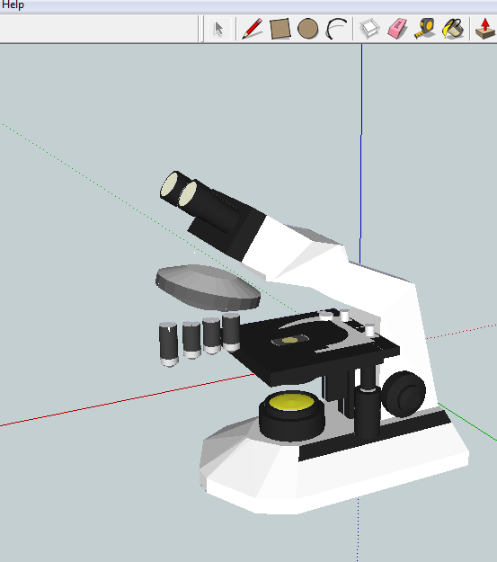 wip: microscope papercraft (modeling) by nandablank on DeviantArt