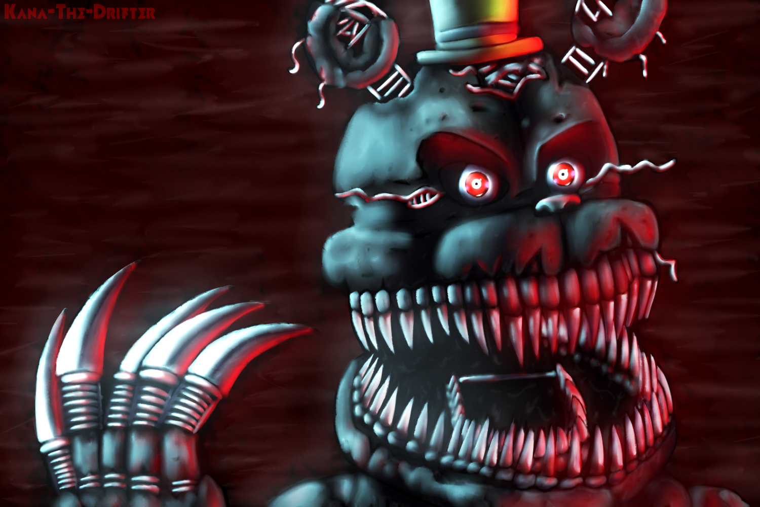 FnaF4 - Nightmare Bonnie Jumpscare by Kana-The-Drifter on DeviantArt