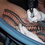 Samoan Tribal Leg Tattoo 2