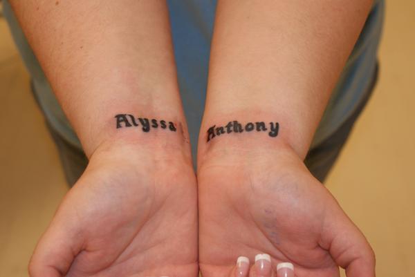 Alyssa Anthony wrist tattoo